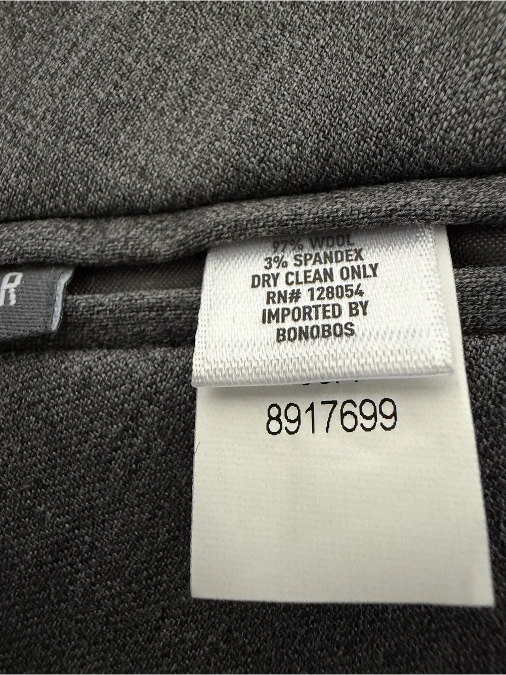 Bonobos Jetsetter Gray Two-Button Men's Suit